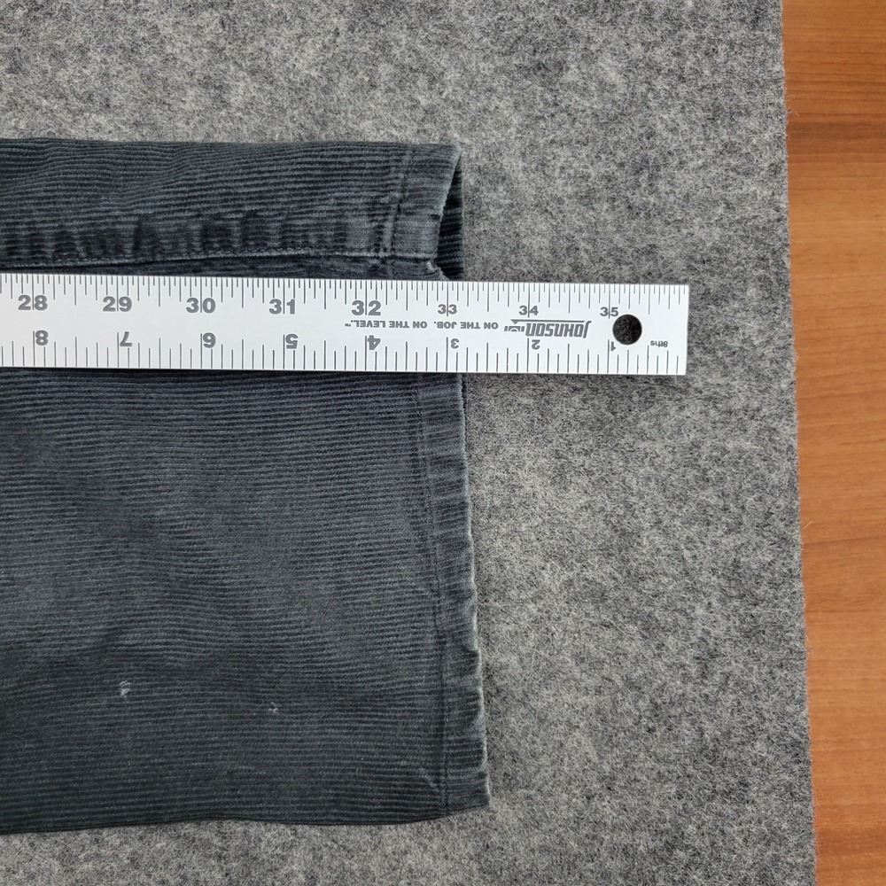 Patagonia Pants Mens 32R Dark Gray Corduroy Mid Rise Straight Leg Preppy Y2K - Picture 10 of 11